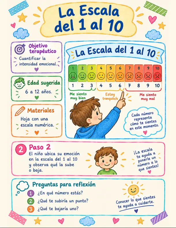 Página de ejemplo del kit de dinámicas terapéuticas